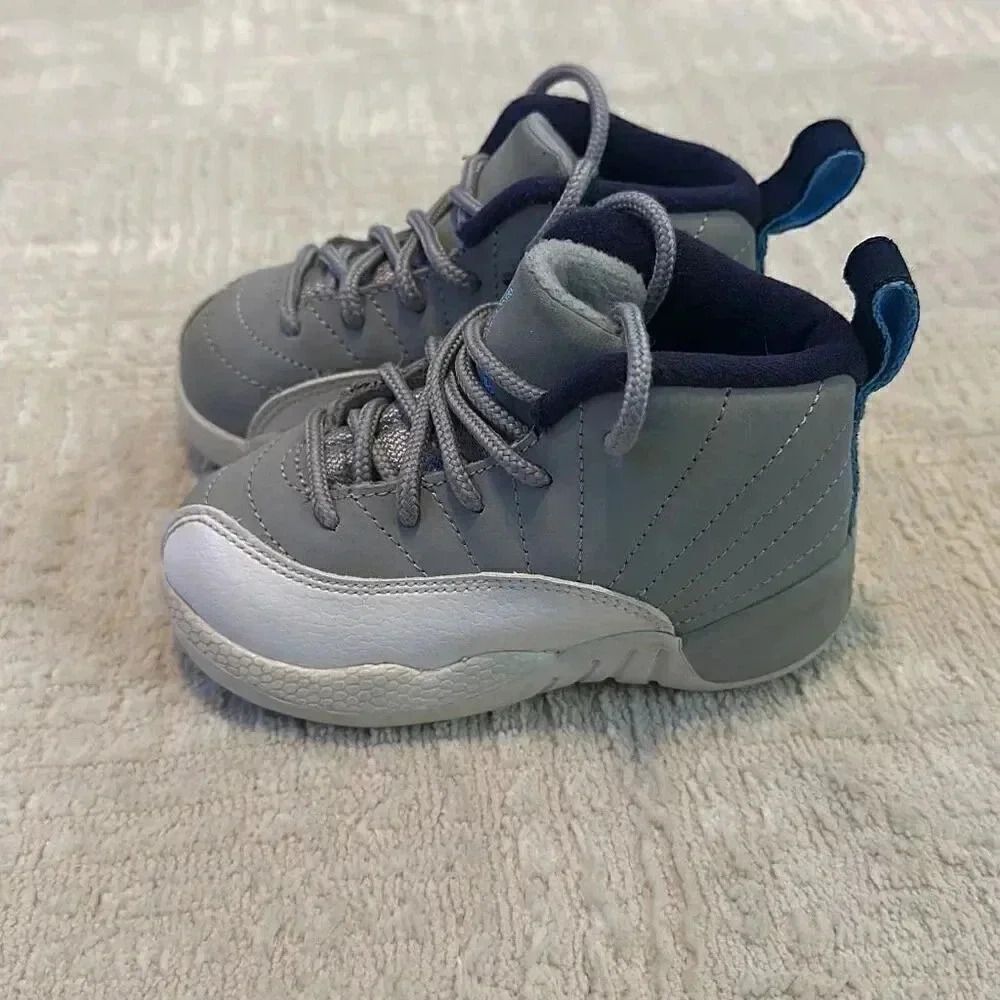Jordan 12 Retro BT University Blue Infant Size 6C - Picture 5 of 9